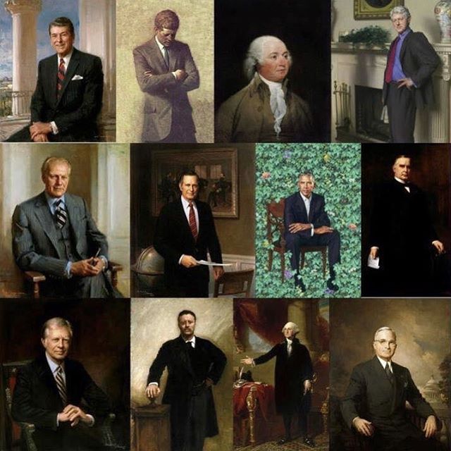 Political disagreements aside for a moment… how on earth could anyone consider this an acceptable presidential portrait? Please tell me I’m missing something??#notmyportrait #notverypresidentiallooking #icantstoplaughing #wtfisthis #obamagatdenofeden